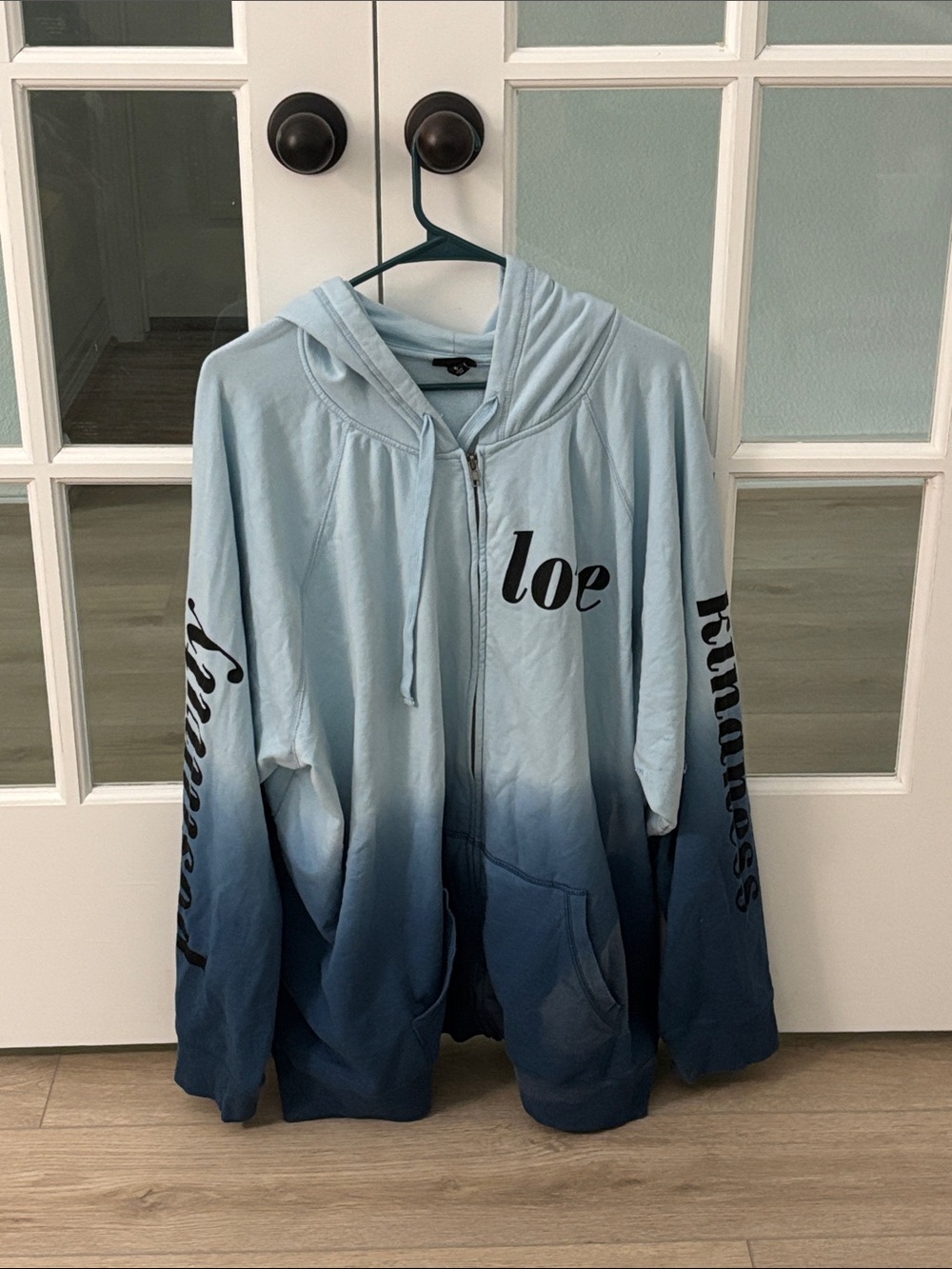 torrid positivity, love, and kindness Light Blue Pullover Hoodie